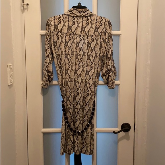 INC low belted dress. Buttons all the way down. - Picture 2 of 2